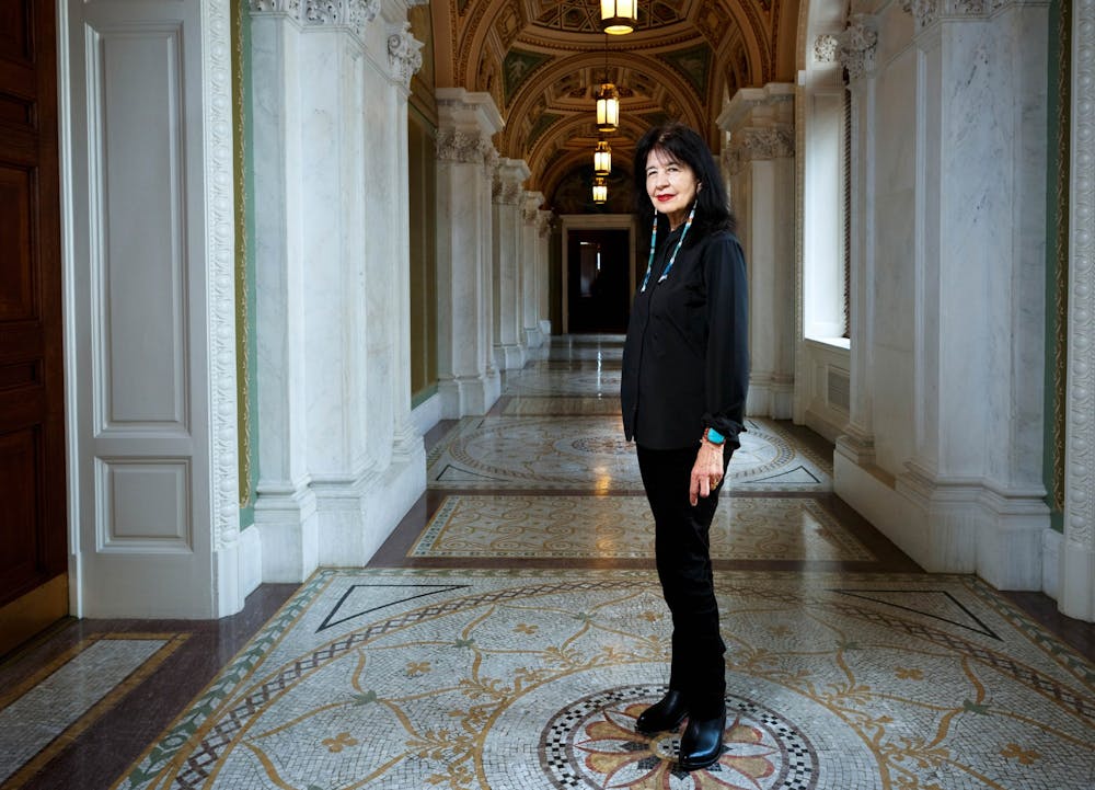 <p>Joy Harjo is the first Native American to serve as poet laureate and is a member of the Muscogee Creek Nation.&nbsp;</p>