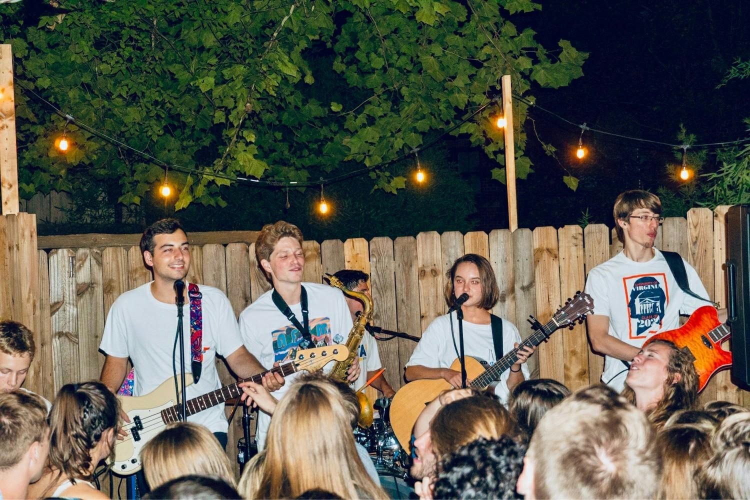 Throughout their years here at the University, The Shrugs played many types of gigs, anywhere from fraternity parties, casual get-togethers to just entertaining walkers or diners on the Corner.