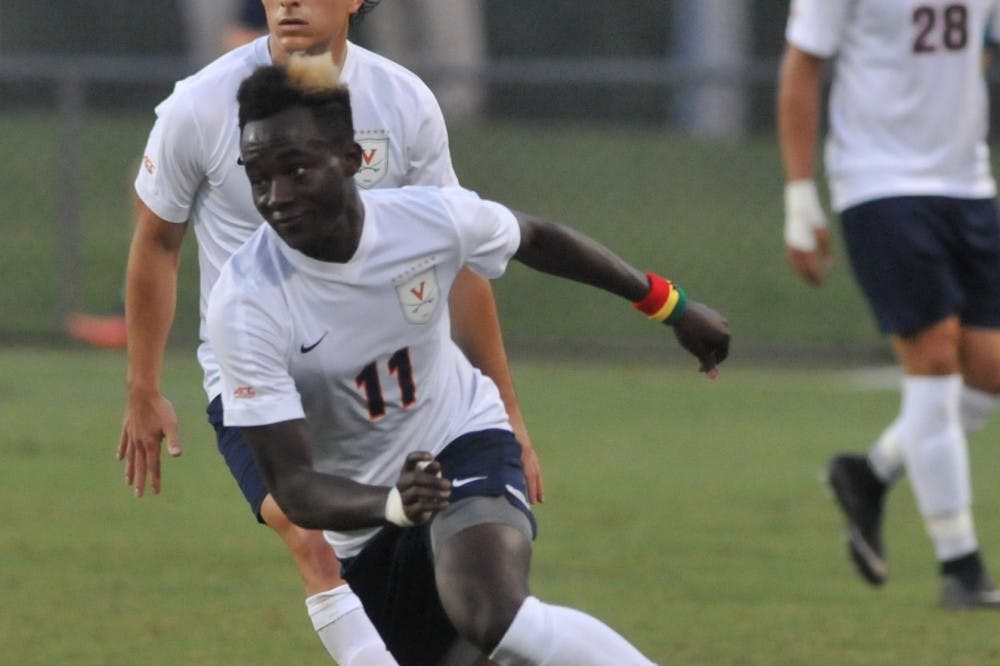 Junior forward Eddie Opoku has scored in all three games so far this season.