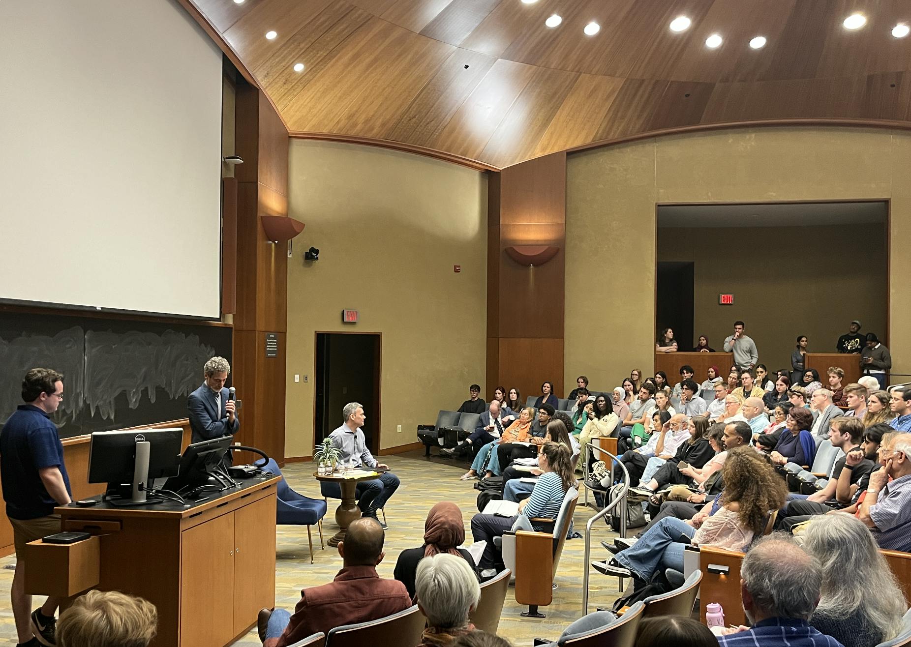 Beinart speaks in Nau Hall, photographed Sept. 9, 2025.