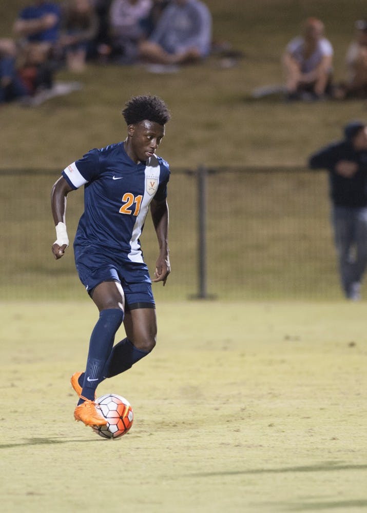 Freshman midfielder Derrick Etienne scored his first collegiate goal in Virginia's 1-0 win Sept. 21 at Virginia Commonwealth. 