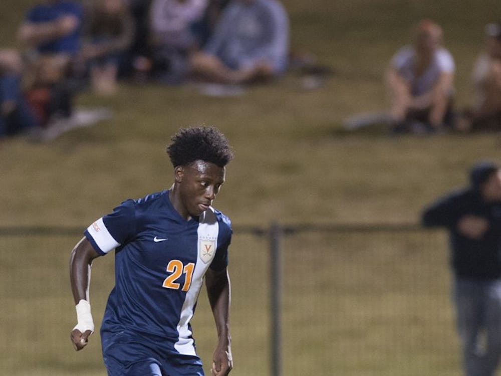Freshman midfielder Derrick Etienne scored his first collegiate goal in Virginia's 1-0 win Sept. 21 at Virginia Commonwealth.