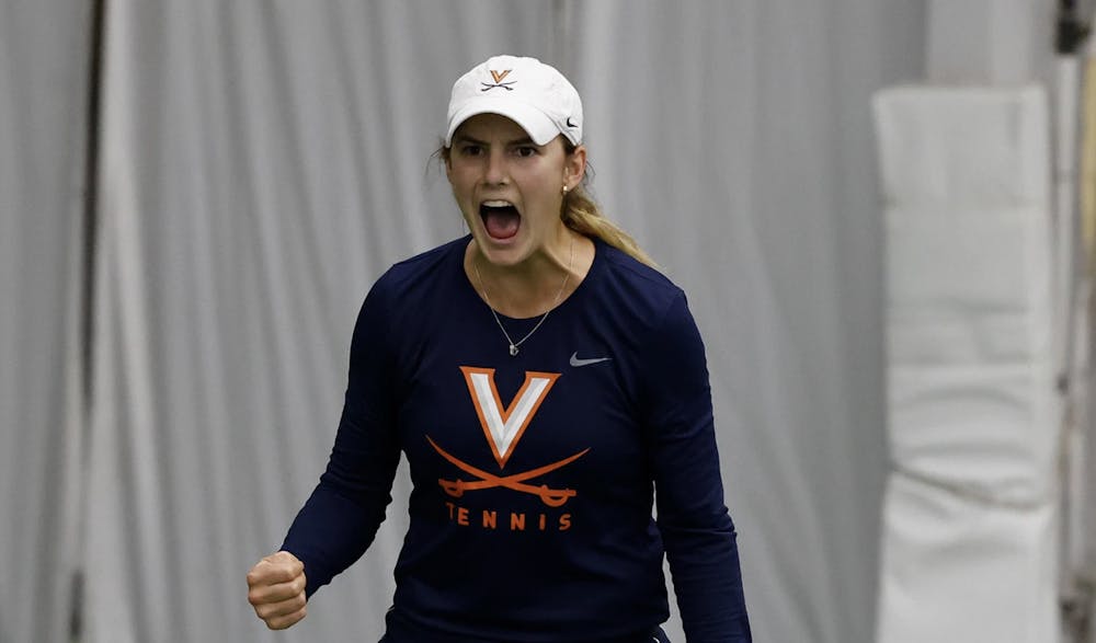 <p>Melodie Collard roars at some point during Sunday's stirring victory.</p>