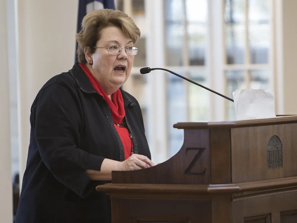 University President Teresa Sullivan was criticized after quoting Thomas Jefferson in a post-election community email. 