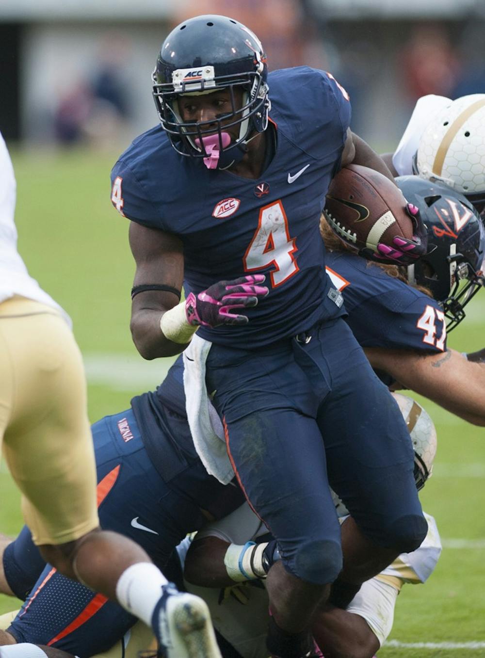 <p>Junior running back Taquan Mizzell's 63 receptions this season leave him in select company: with two games to play, he is tied for fourth-most receptions by a tailback in a single season.&nbsp; </p>