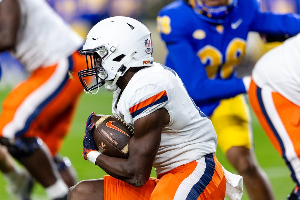 Xavier Brown runs the football against Pittsburgh Nov. 9, 2024.