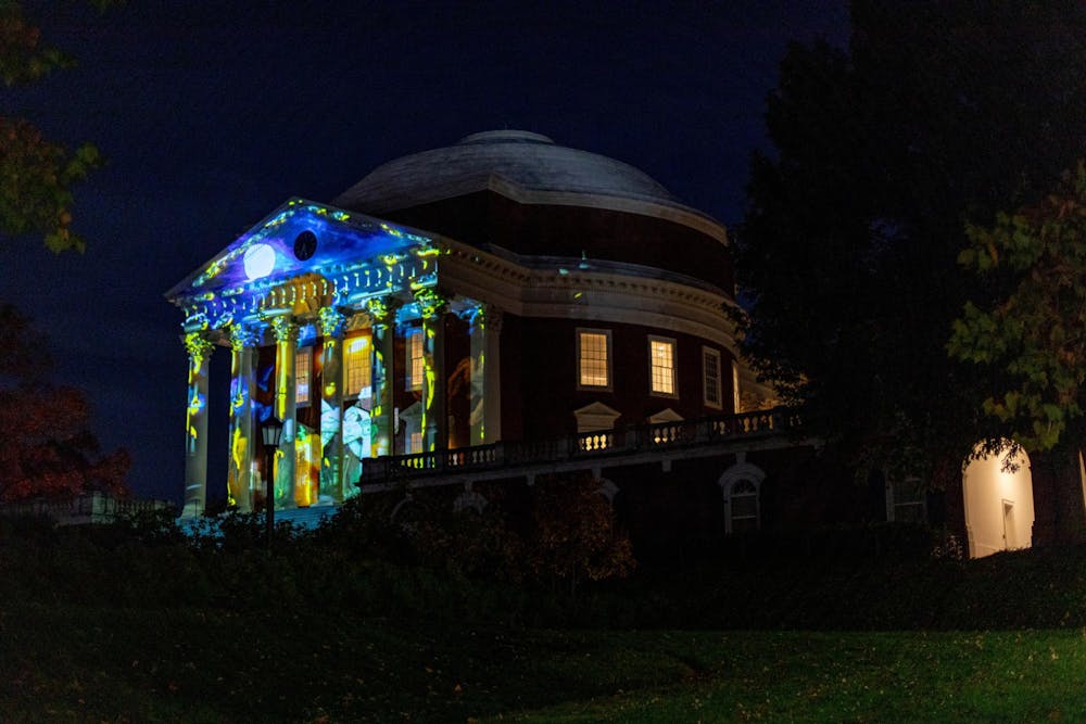 <p>The "mini-shows" projected on the Rotumpkin have been a source of joy for the community over the last four years</p>