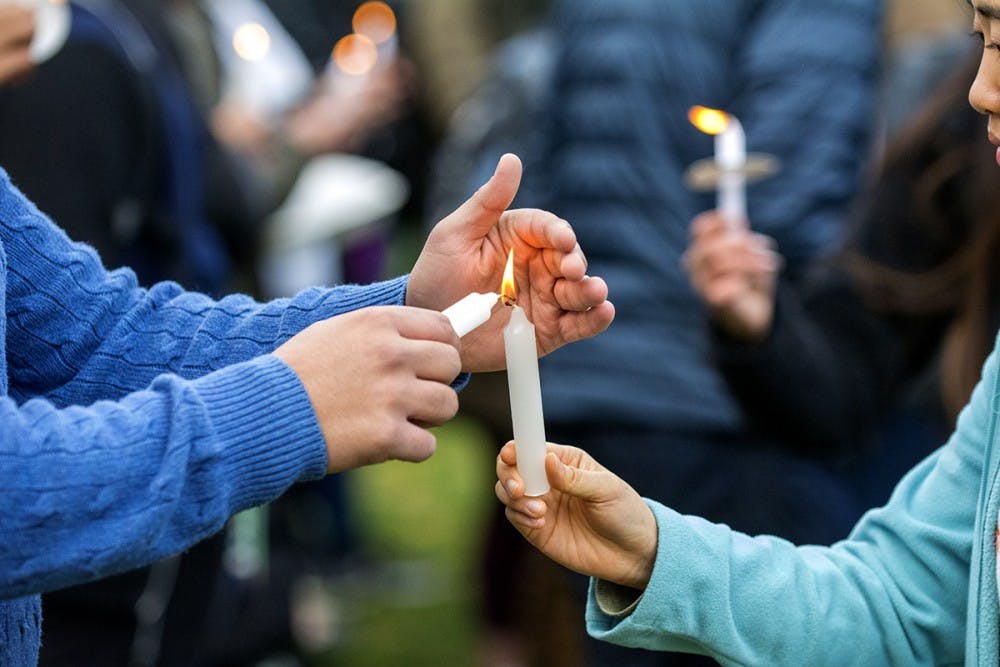 The vigil ended with a group prayer with several verses from the Quran read aloud.