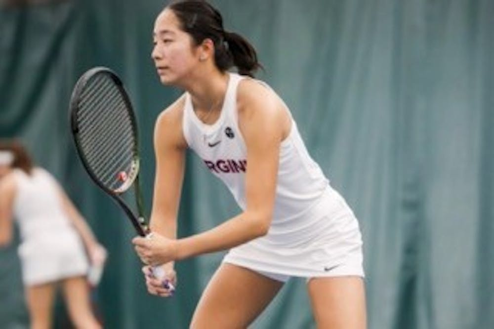Freshman Annabelle Xu had a strong weekend, winning of her doubles points against both Washington State and South Carolina.