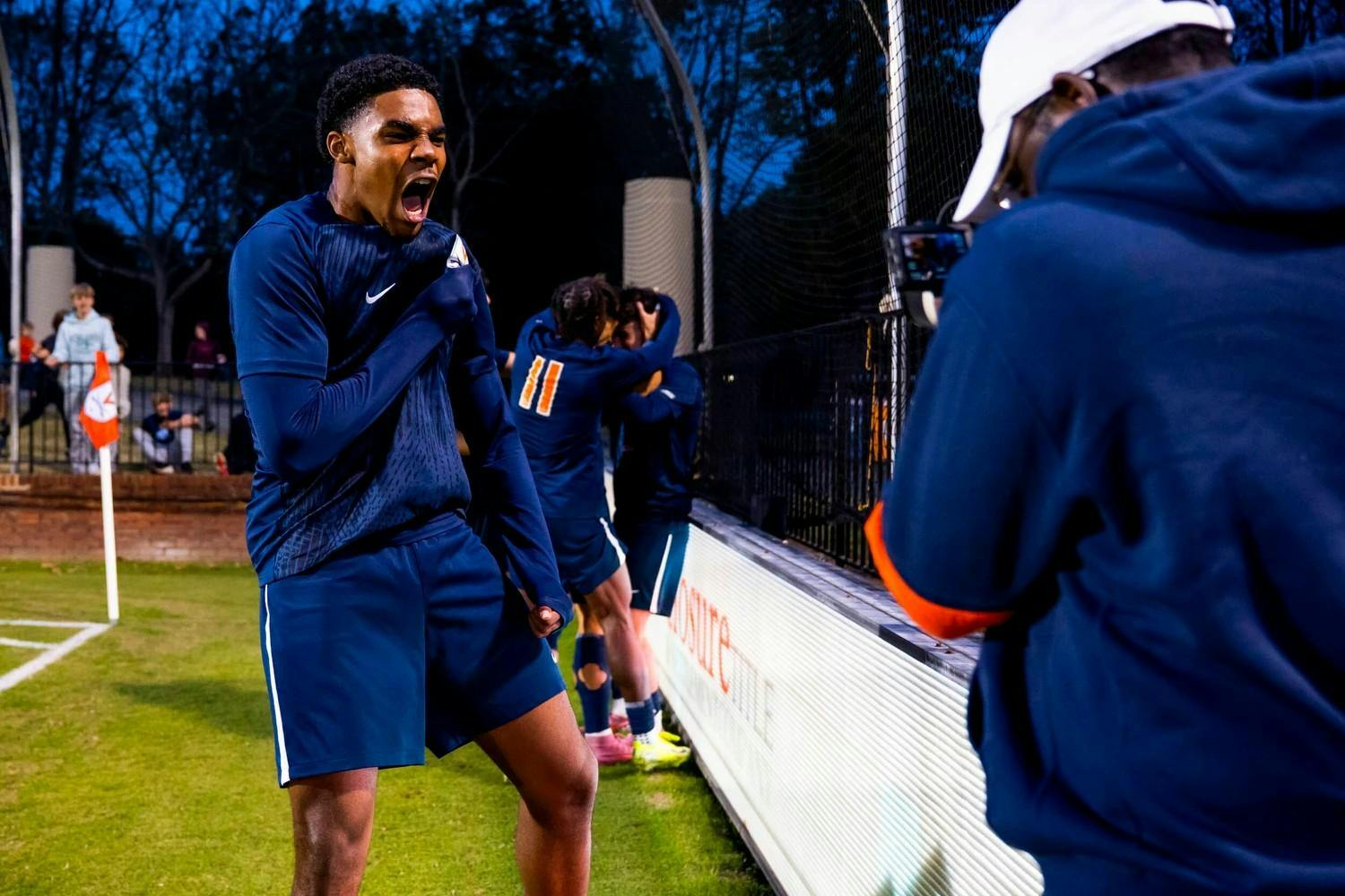 “Can't even explain,” Simmonds said. “Words can't describe. Just happy to get the third."