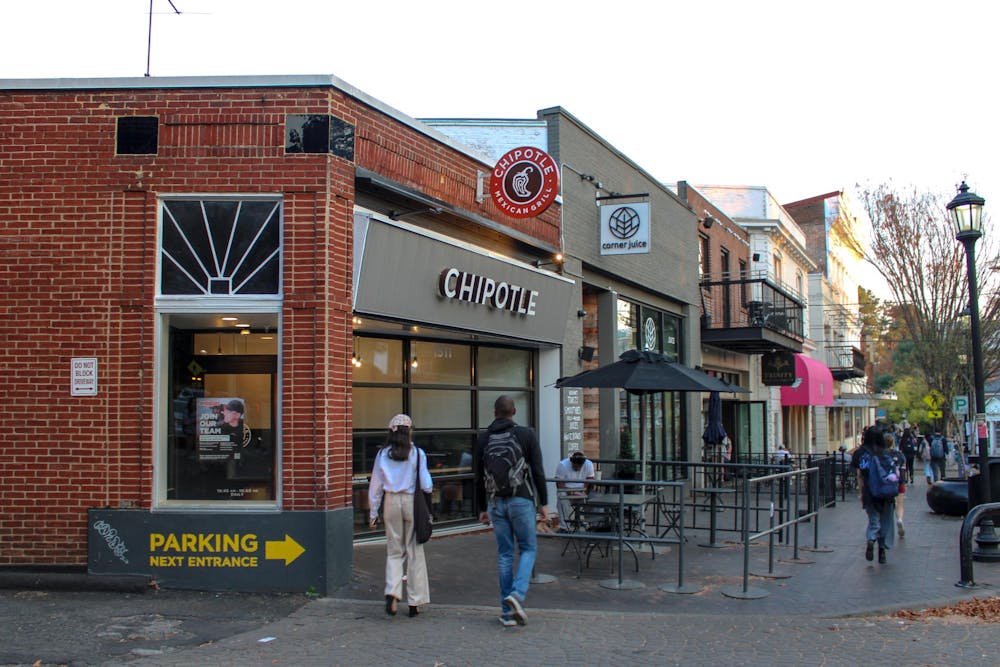 Located near Central Grounds, the Corner serves as a shopping and social center for University students and Charlottesville locals alike, offering a variety of dining and shopping options.