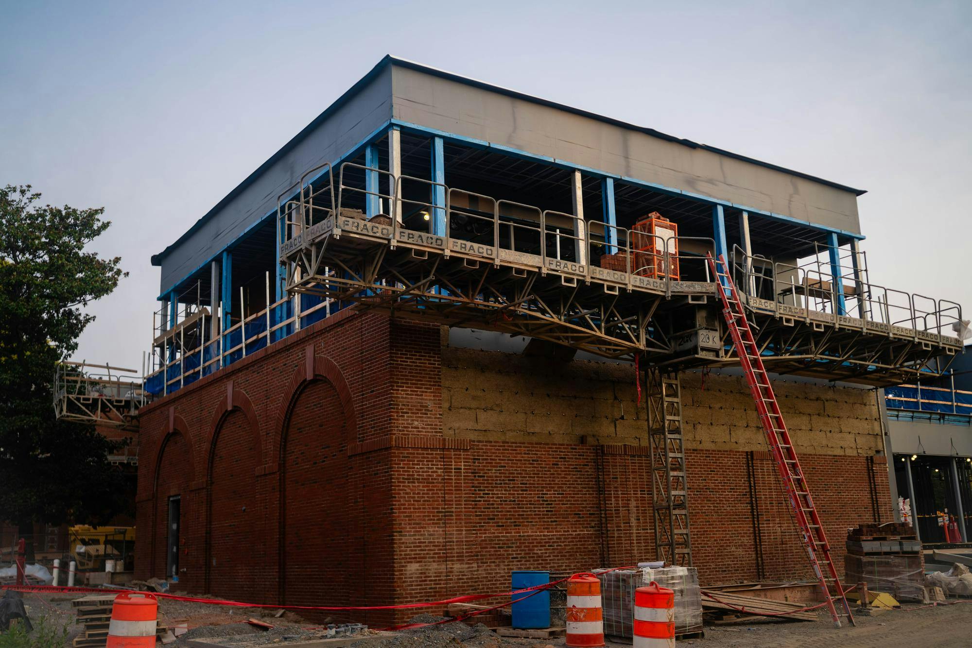 Aggarwal Hall construction site, photographed Aug. 3, 2026.