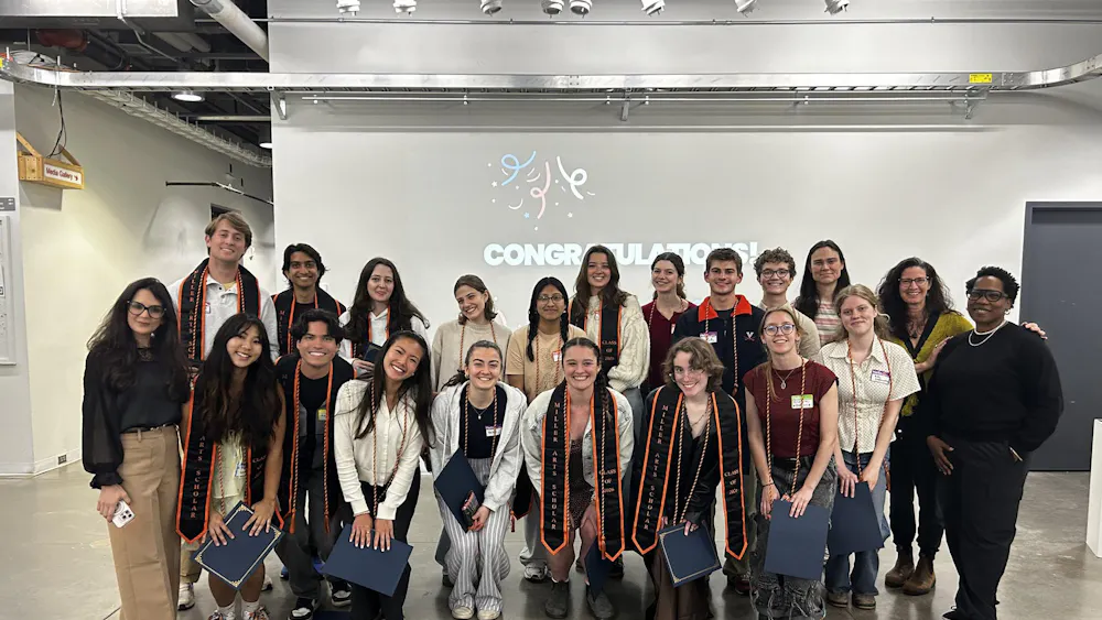 The 18 graduating scholars received their stoles and certificates as recognition for their completion of the program April 29