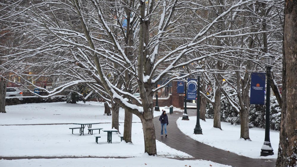 A snow day on Grounds Dec. 5.