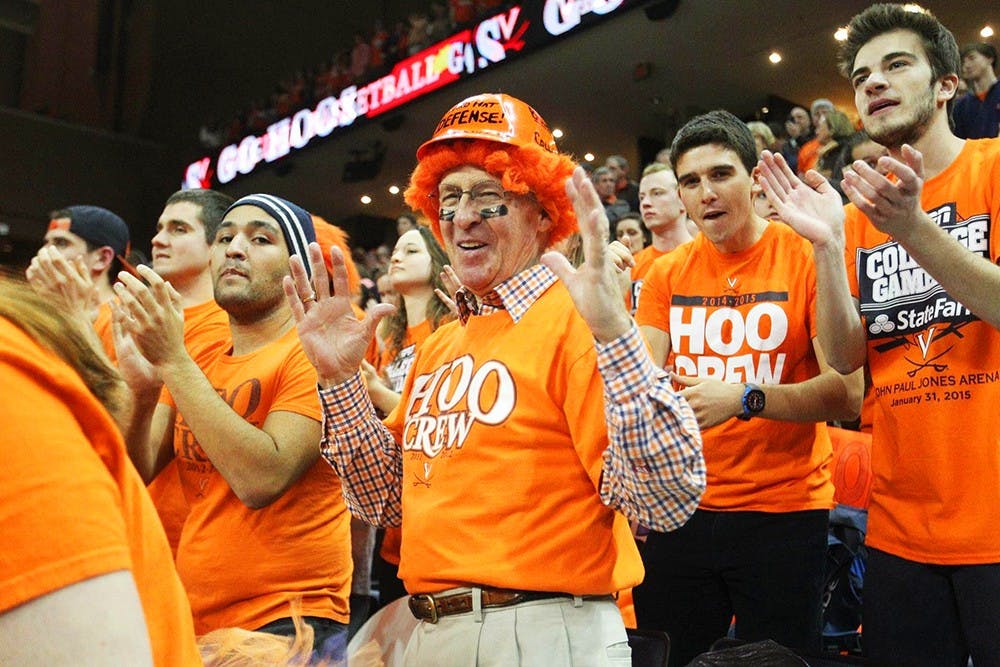 <p>Reid is known for wearing an&nbsp;orange wig to every basketball game.&nbsp;</p>