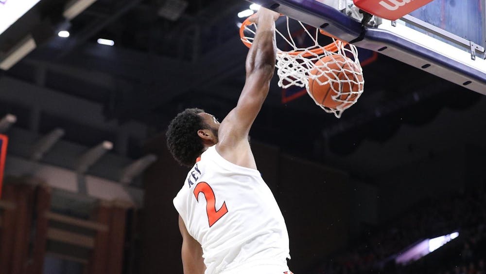 <p>Senior guard Braxton Key led Virginia with 15 points and added seven rebounds and three steals.</p>
