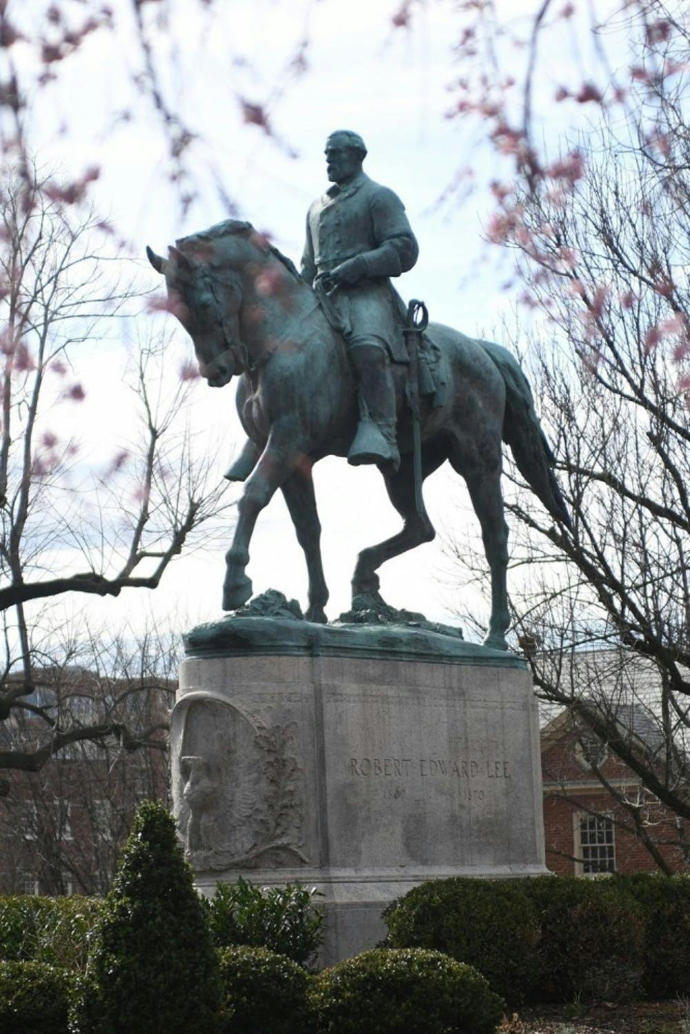 This is the third time since September that vandals have defaced the Civil War monuments.