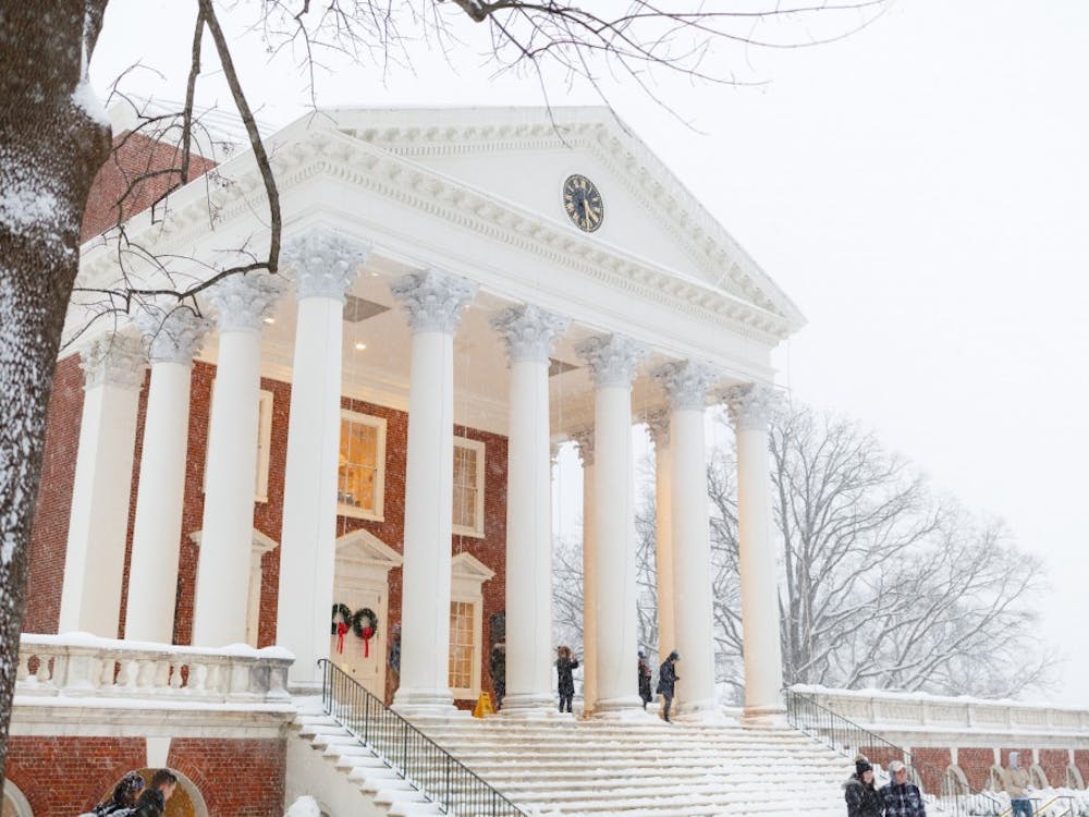 The University received several inches of snow over the course of Sunday.