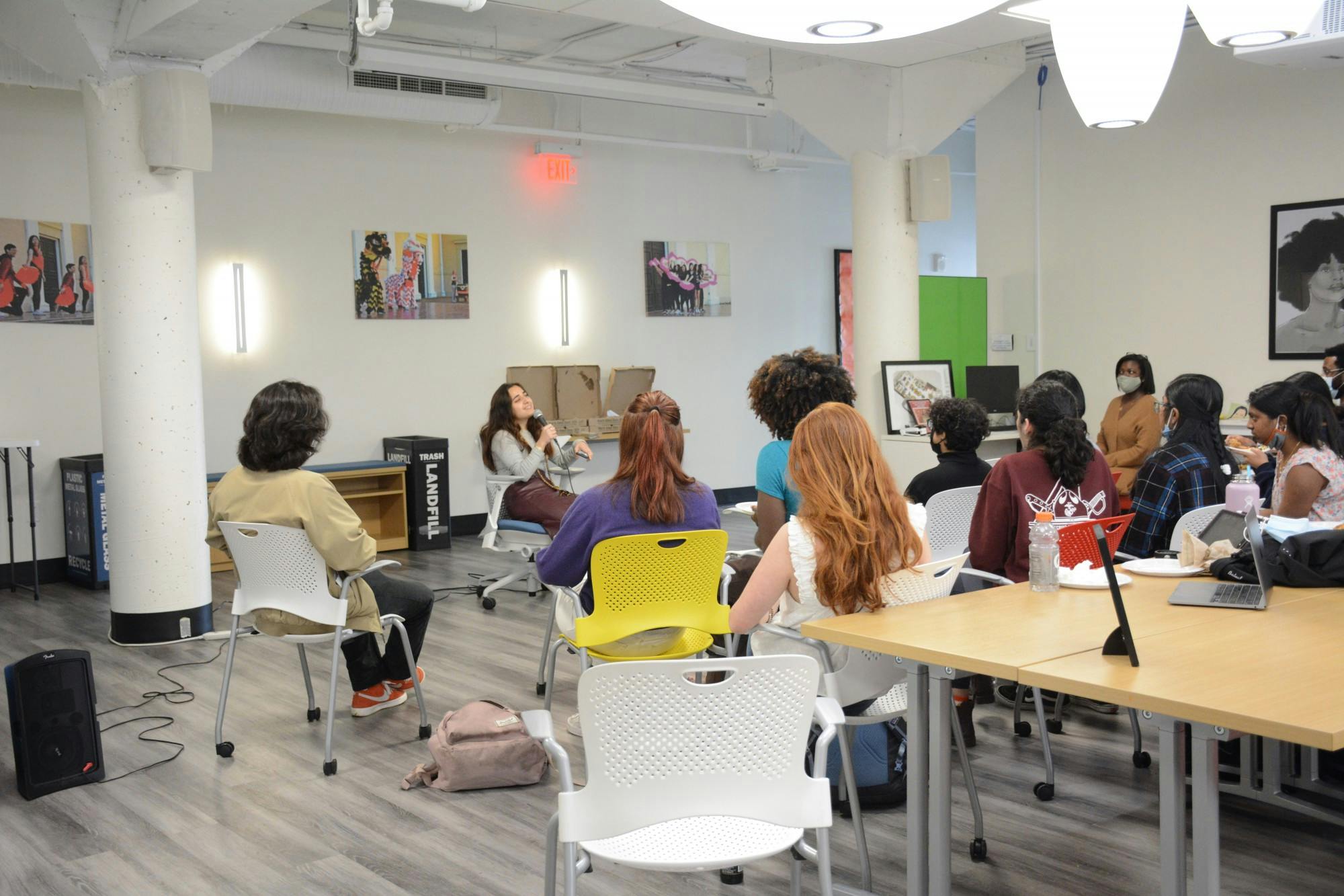 The audience was intimate but supportive as students approached the microphone to share original words from their journals and Notes apps.