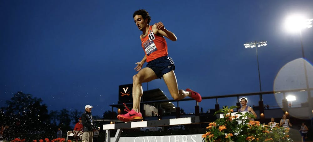 <p>Junior Nathan Mountain set a Virginia record with a time of 8:20.68 in the men's 3000-meter steeplechase invitational last weekend.</p>
