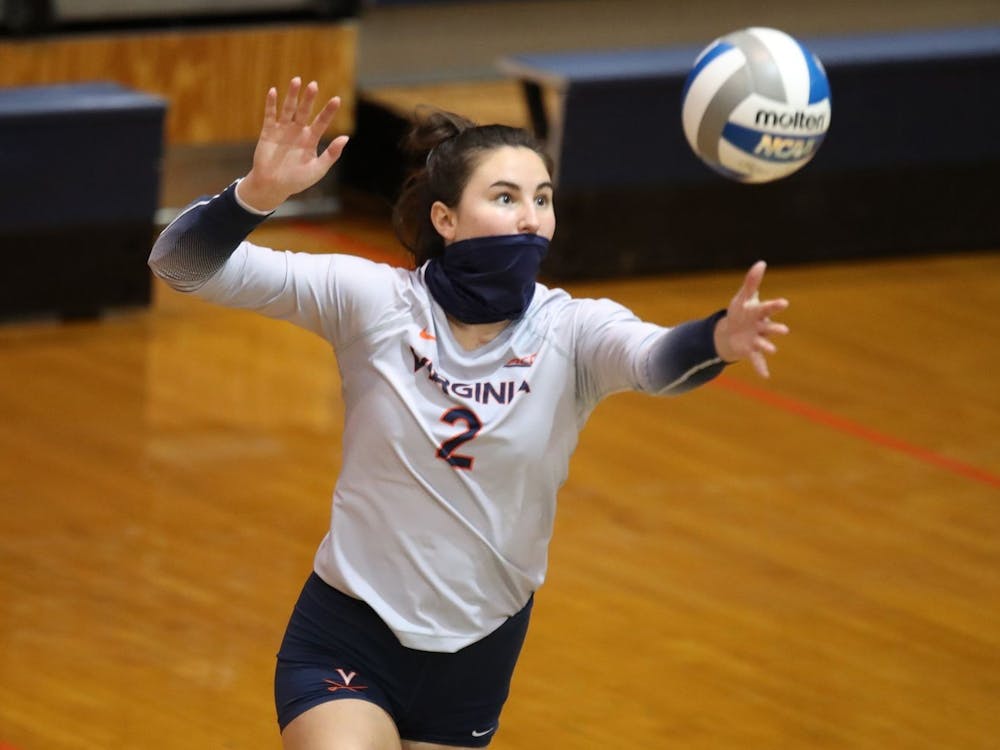 Senior libero Alex Spencer was one of Virginia's leaders in digs against Georgia Tech with 11.
