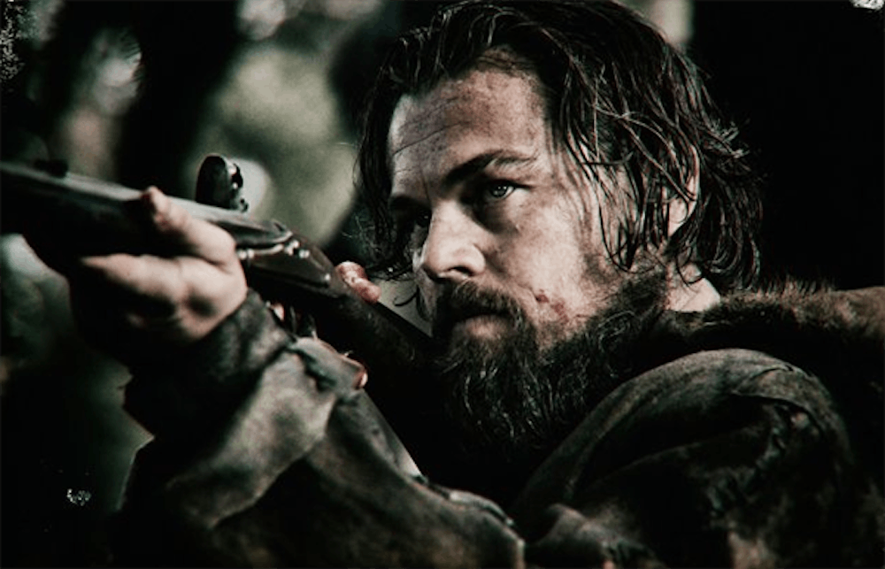 <p>Leonardo&nbsp;DiCaprio's Hugh Glass in action</p>