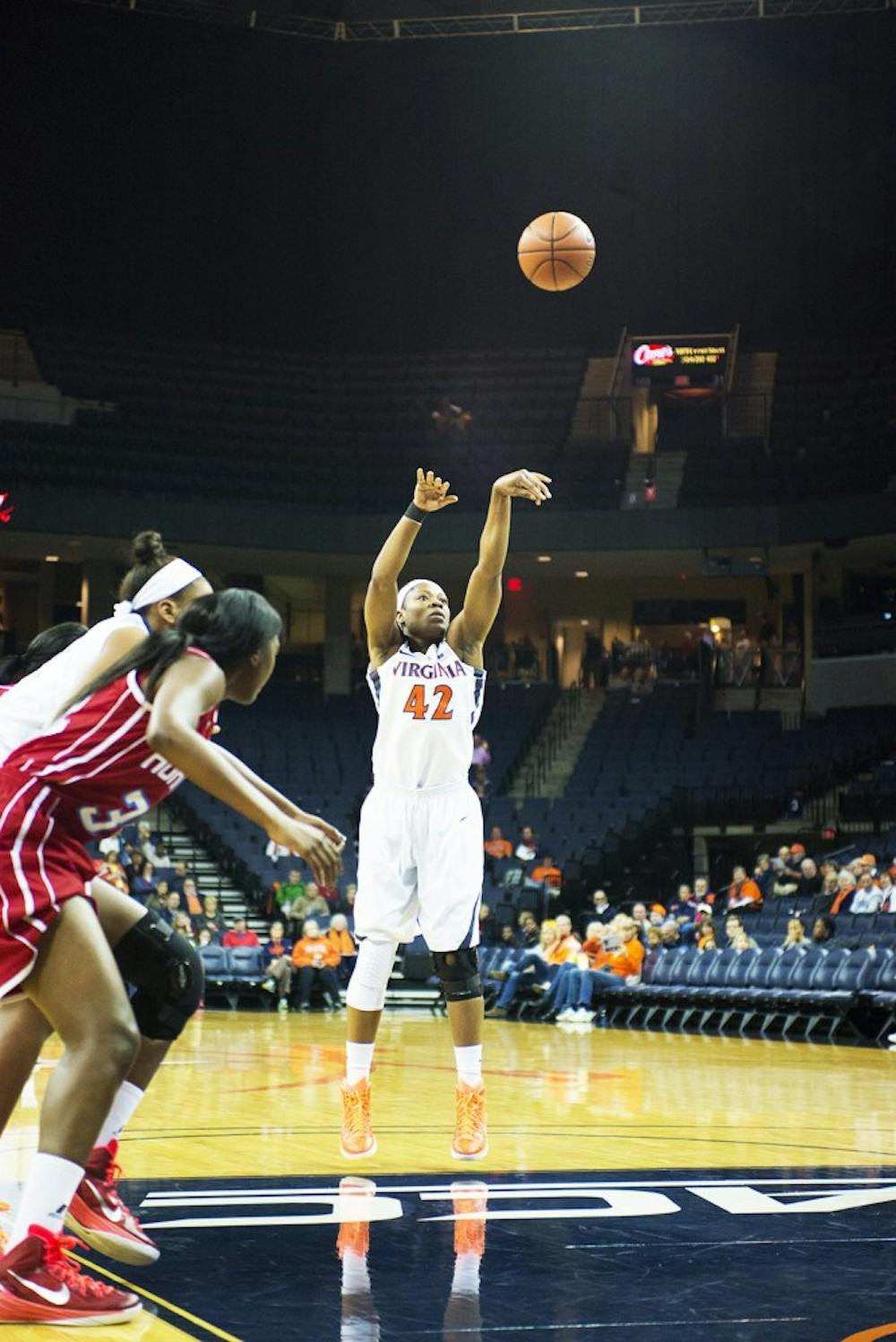 <p>Senior center Sarah Imovbioh has been a double-double machine for Virginia. After an 11-point, 12-rebound performance Sunday against Louisville, she is averaging 14.4 points and 11.4 rebounds on the year. </p>