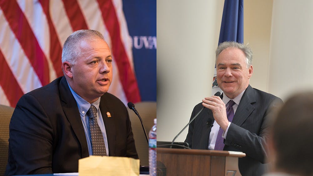Denver Riggleman and Tim Kaine were elected to Congress on Tuesday.