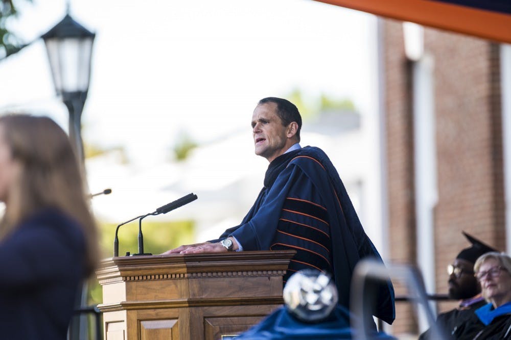 <p>During his inaugural address on Oct. 19, University President Jim Ryan announced that low- and middle-income students will be able to attend U.Va. tuition-free.</p>