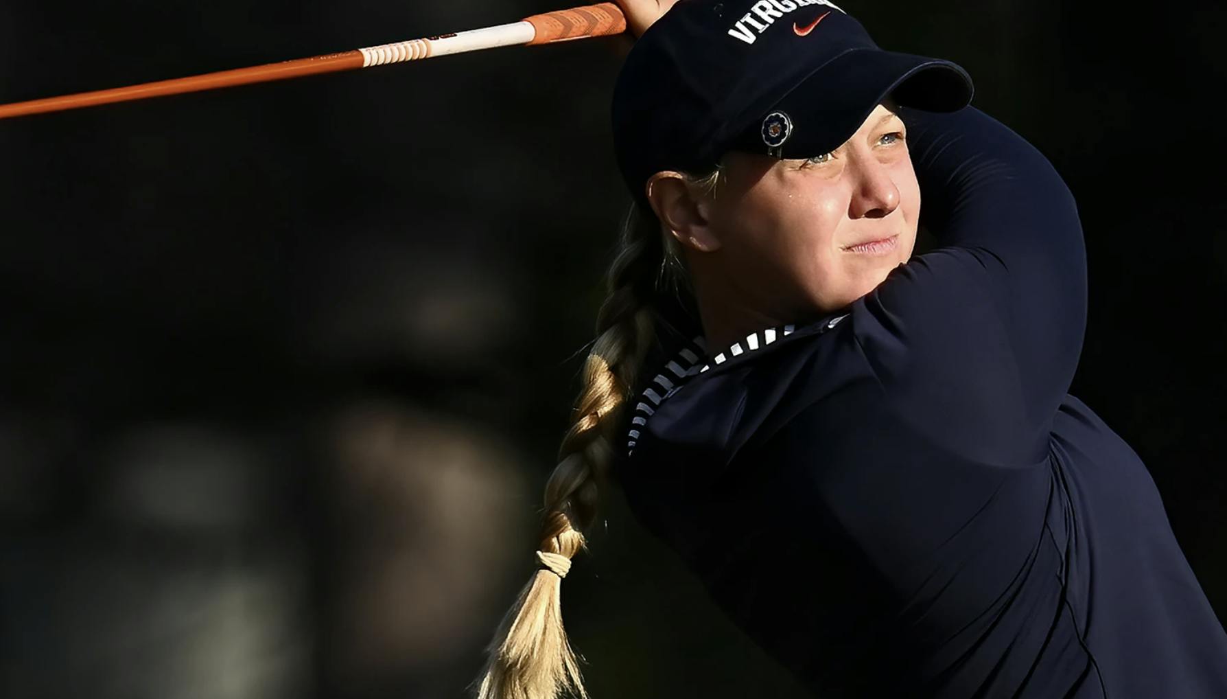 Smyth&#x20;strikes&#x20;a&#x20;drive&#x20;during&#x20;her&#x20;time&#x20;as&#x20;a&#x20;Cavalier.