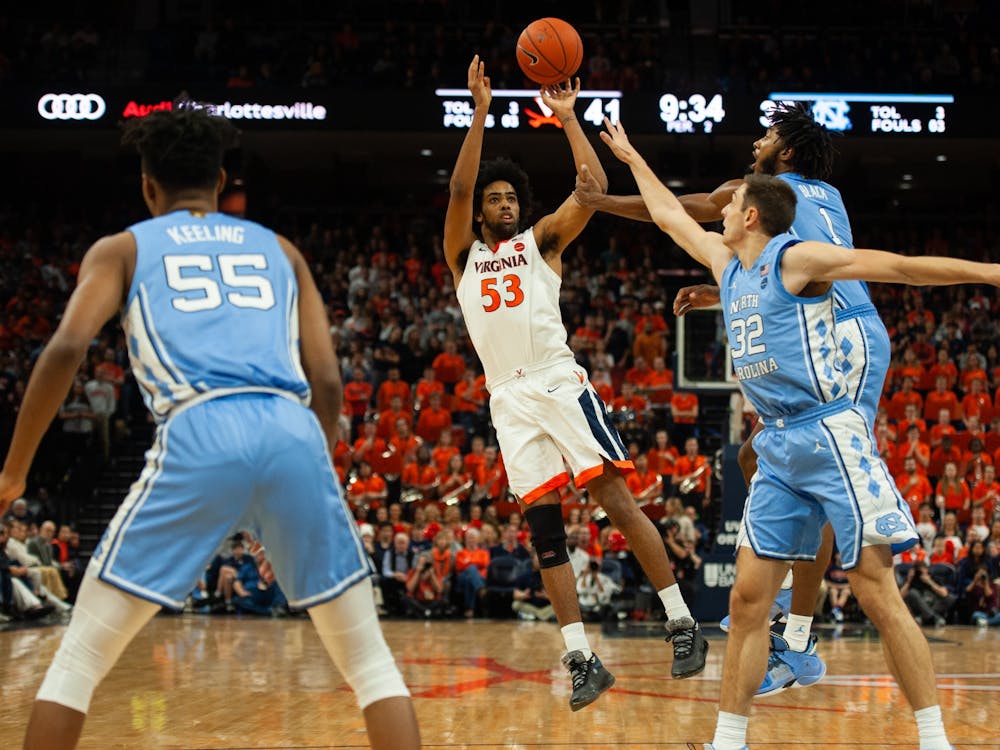 Junior guard Tomas Woldetensae scored 11 points for the Cavaliers in the victory.