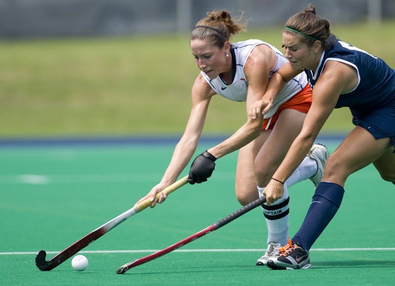 	After playing on offense for the first three years of her career at Virginia, senior Lauren Elstein made the transition to back before the start of the 2009 season. Photo by Bennett Sorbo.