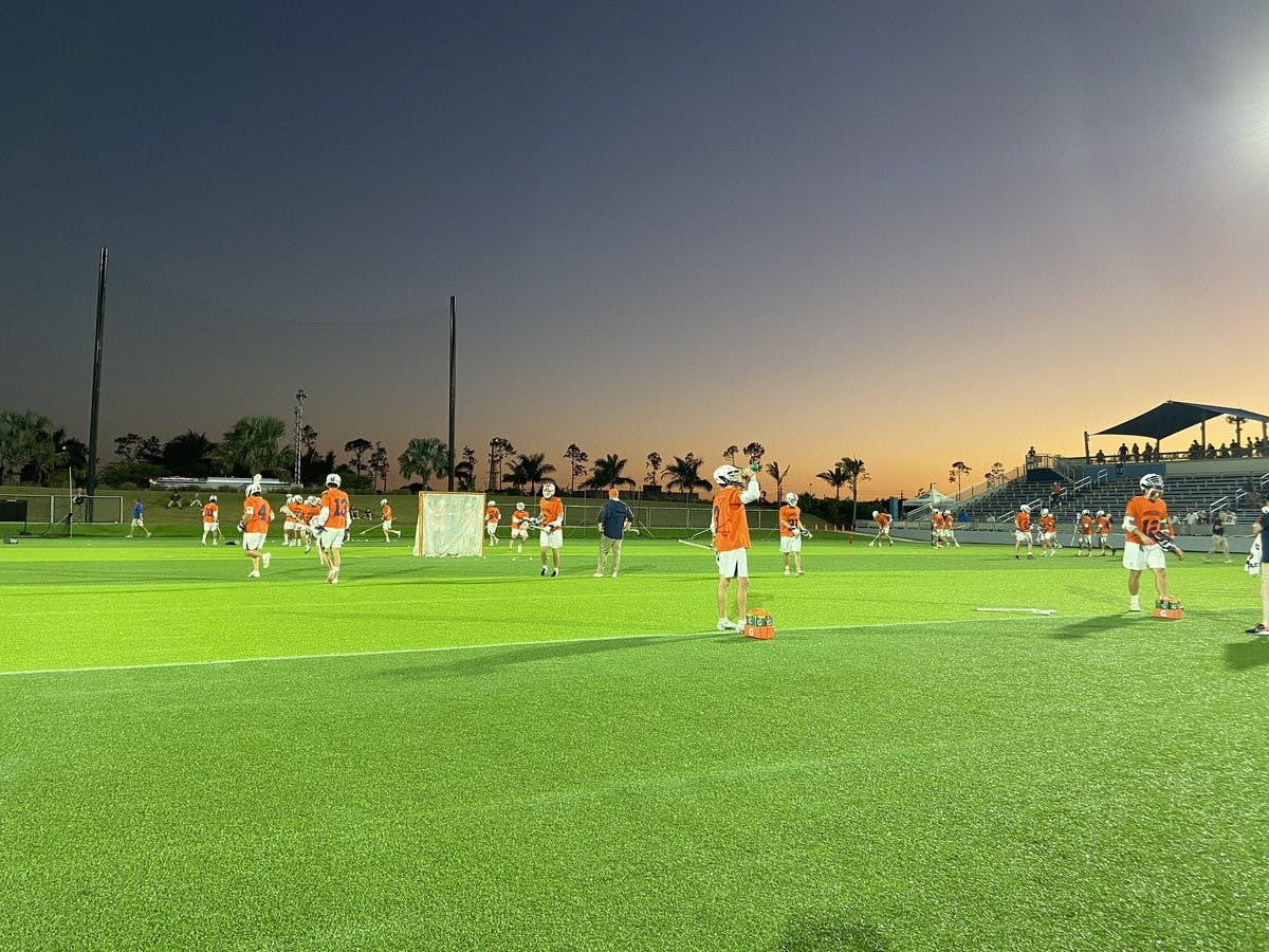 The match was played in Naples, Fla., which was a unique experience for both squads.