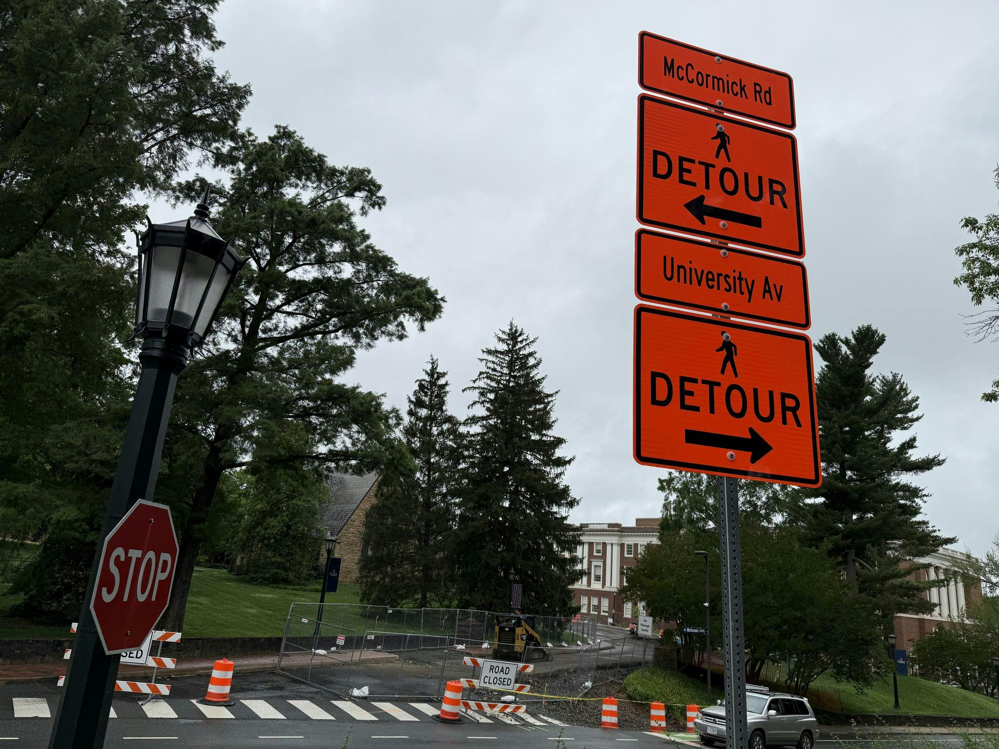 One of the two largest disruptions to traffic is at the three-way intersection of McCormick Road, Rugby Road and University Avenue.