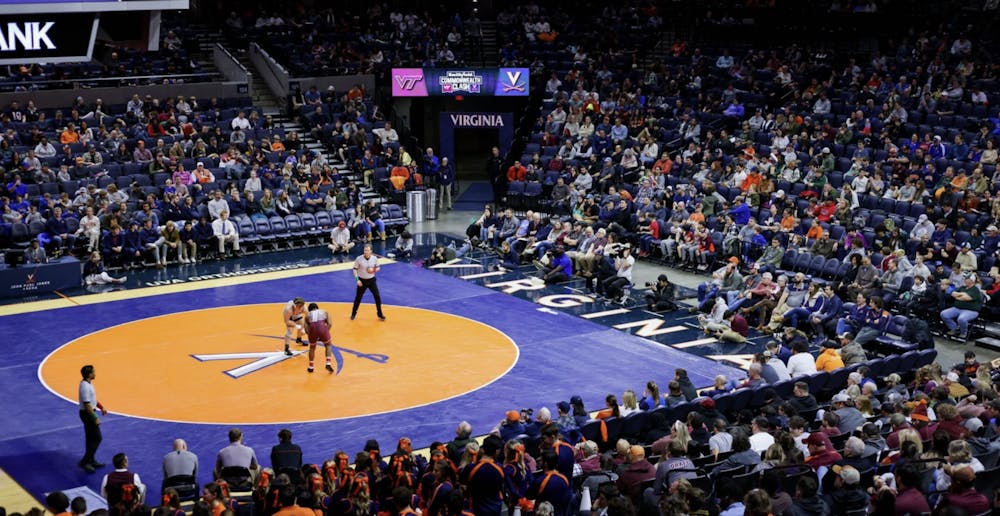 <p>A large crowd turned out to watch Virginia's JPJ dual last season against Virginia Tech.</p>