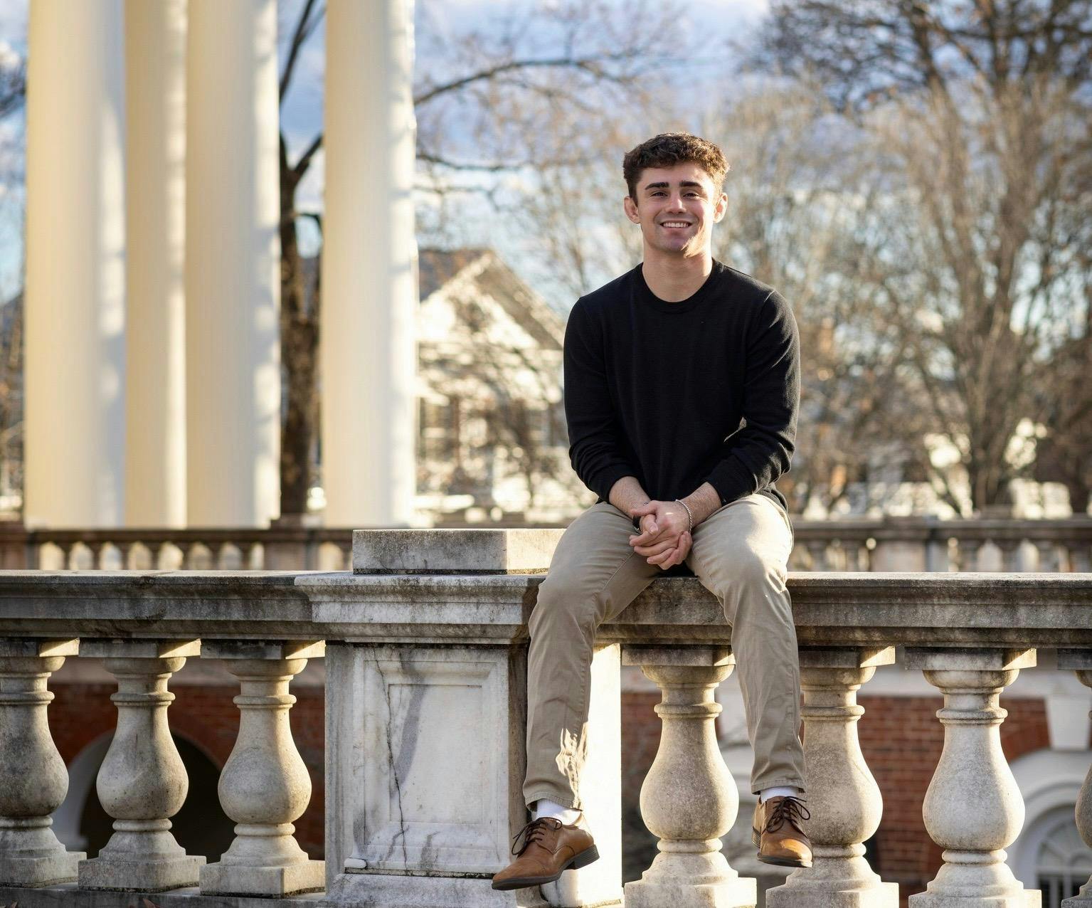 Montaperto is one of three student-athletes living on the Lawn.
