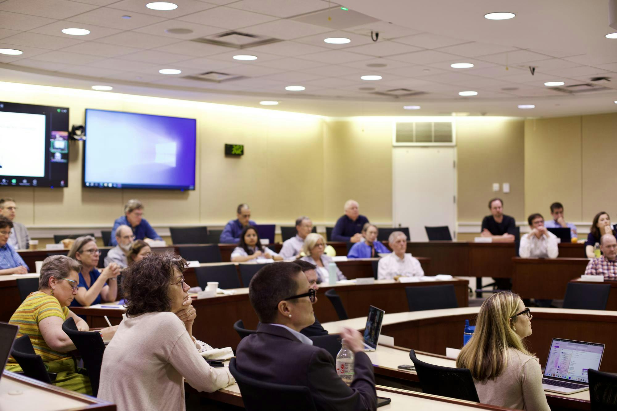 The informal motion also called to add chair of Staff Senate and chair of General Faculty Council along with the original proposals of adding provost, VPAA and VPFA.