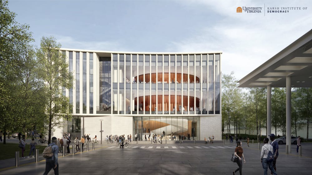 <p>The roughly 69,320 square foot, four-story building will feature an auditorium with an estimated 425-person capacity, conference rooms, research spaces and a classroom.</p>