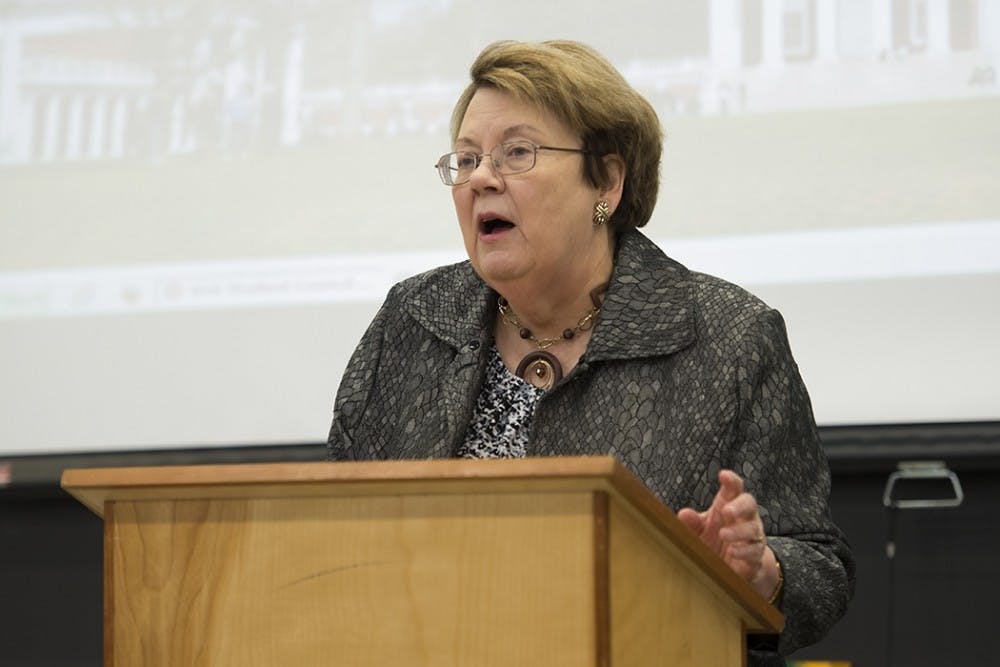 University President Teresa&nbsp;Sullivan announced in January that she will be stepping down when her contract expires in the summer of 2018.