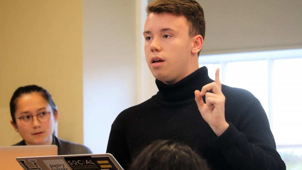 Second-year College representative Hunter Wagenaar proposed the bill at Tuesday's Student Council meeting. 