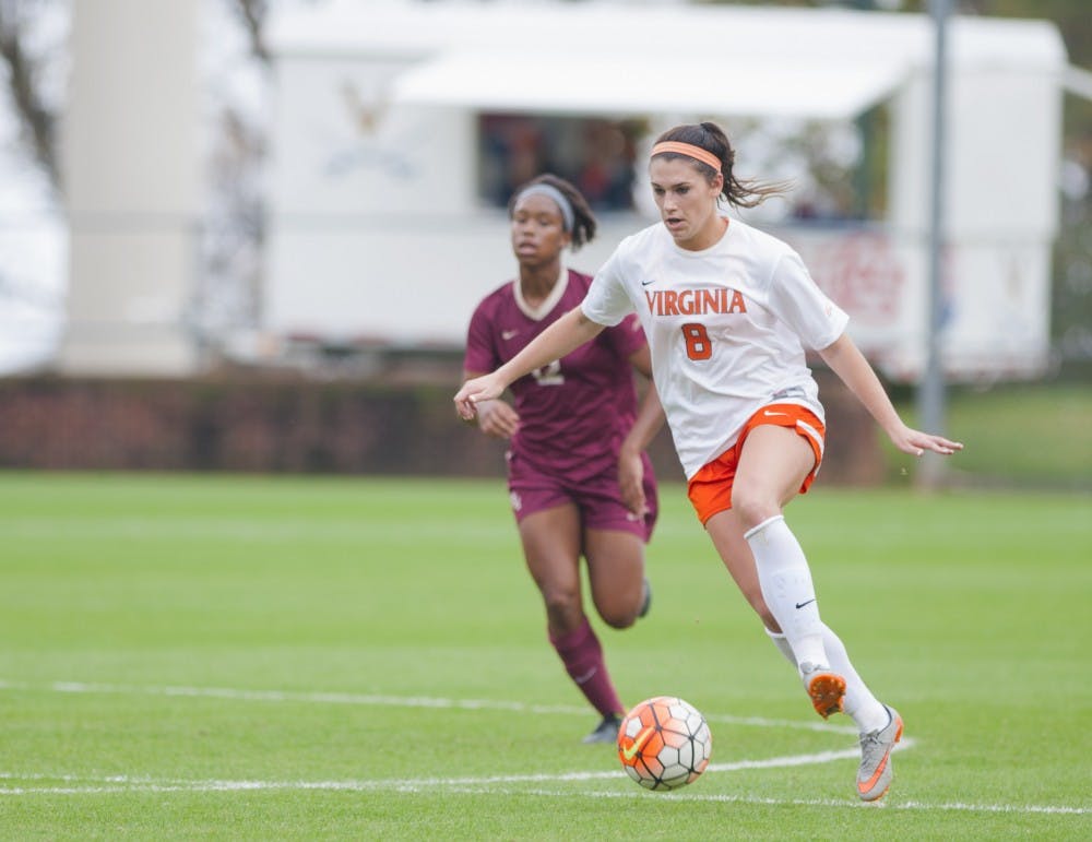 <p>Junior midfielder Alexis&nbsp;Shaffer earned All-ACC Second Team honors for her play this season. She scored a goal three minutes into the second half against Howard.&nbsp;</p>