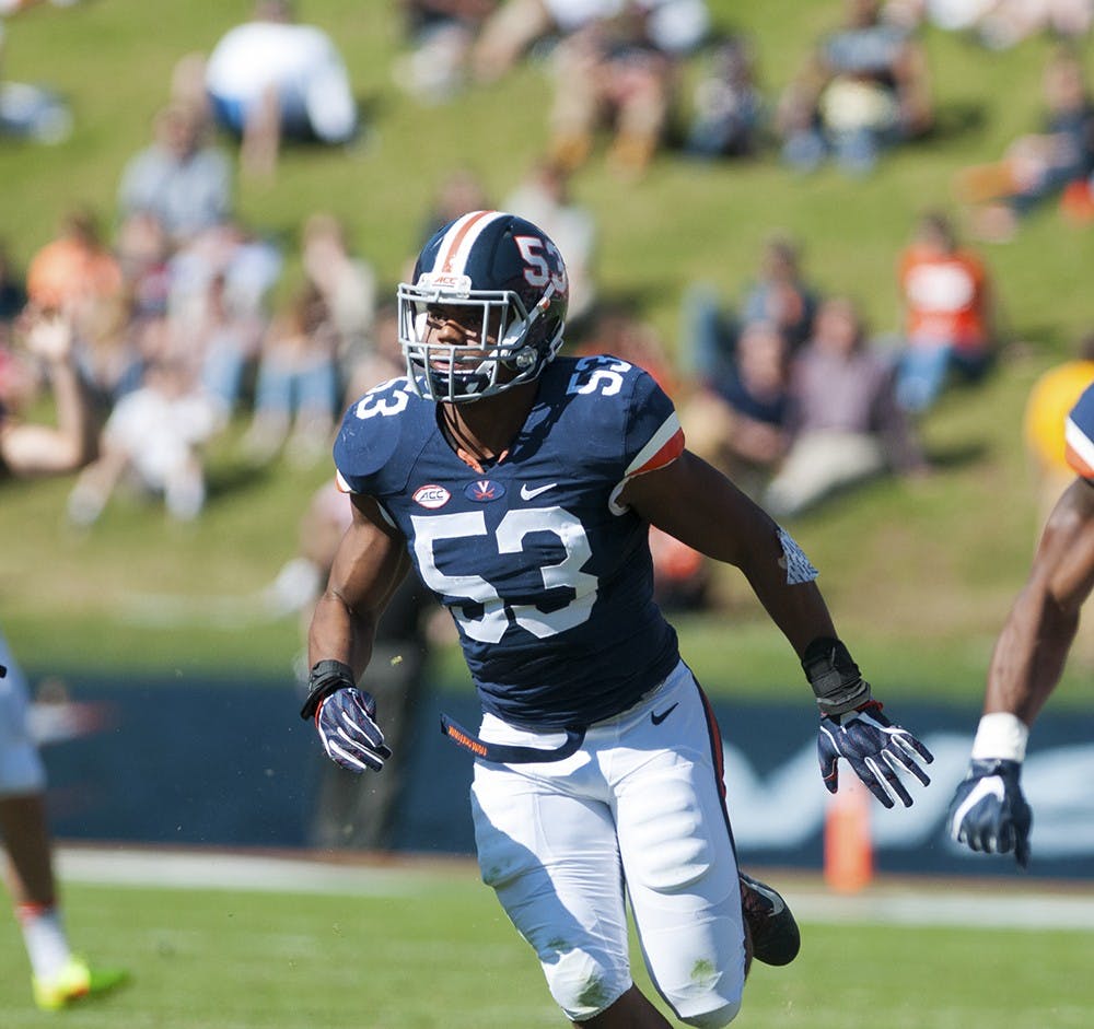<p>Junior linebacker Micah Kiser earned ACC Linebacker of the Week honors for his performance against No. 5 Louisville. Kiser finished with a game-high 14 tackles, two sacks and a fumble recovery to lead the Cavaliers.   </p>