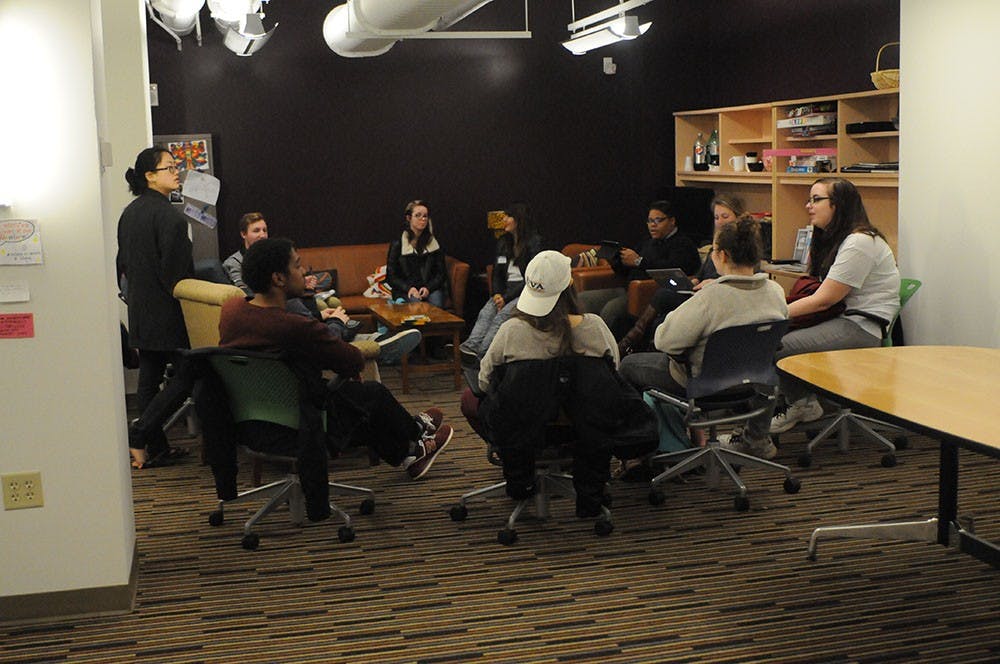 	Students gathered in the LGBTQ Resource Center (above) to reestablish QUAA.