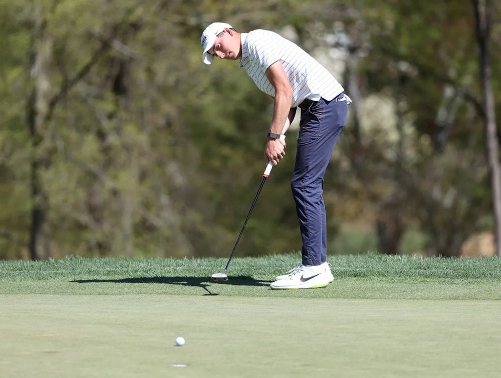 <p>James finished tied for third place in stroke play but fell in his matchup with Wake Forest's Scotty Kennon.</p>