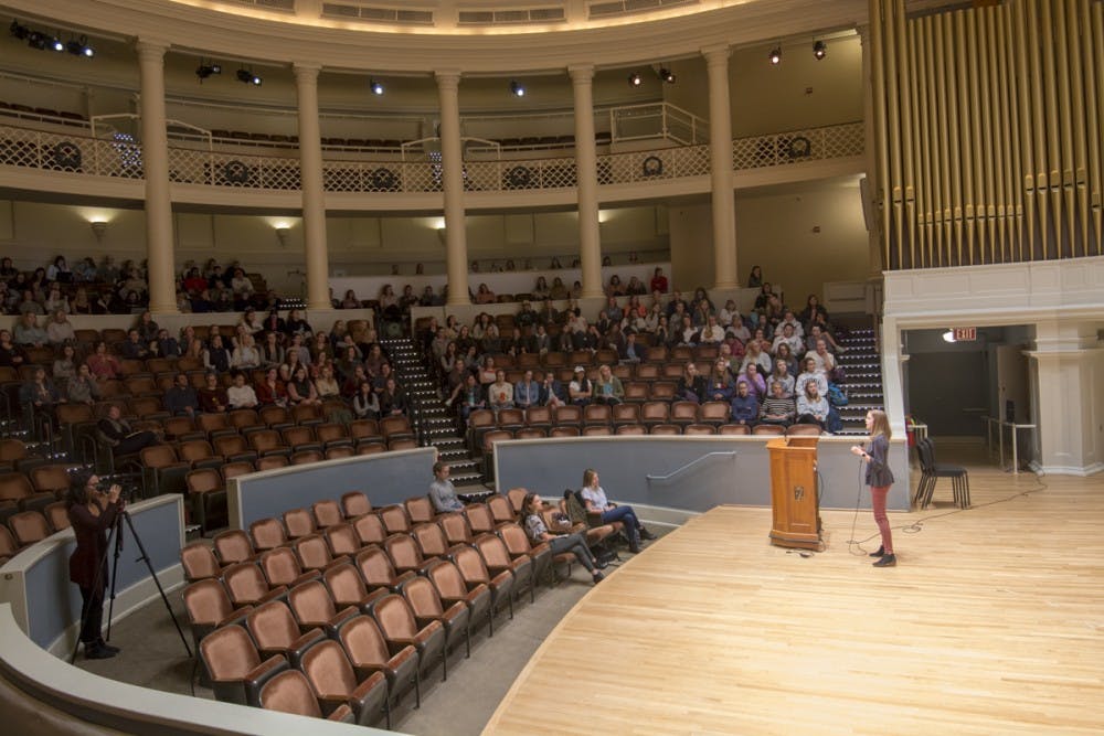 The event was the capstone presentation concluding this year’s “Wellness Week” — a week of dialogue at the University centered around women’s wellbeing with particular emphasis on sexual assault.