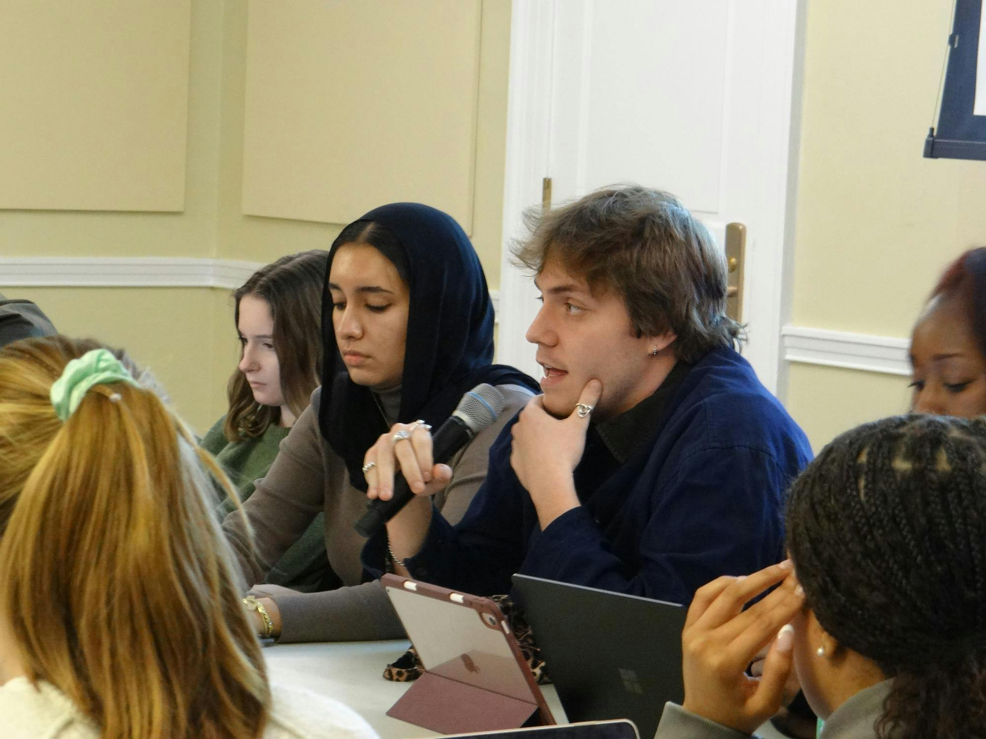 Student Council meeting, photographed Jan. 20.