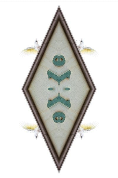 Melbourne-based Barkindji artist Kent Morris's work Barkindji (Broken Hill) - Little Corolla, 2017, archival print on rag paper. Morris spoke at the "Decolonizing the Digital Humanities" event, part of the UNESCO Year of Indigenous Languages.