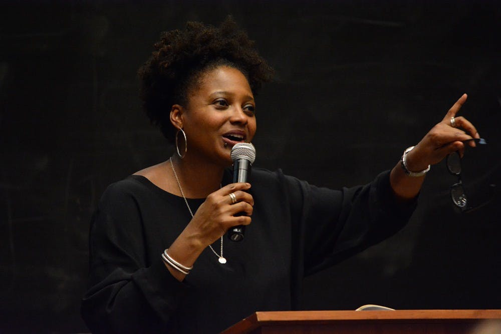 Smith read Tuesday at U.Va. as part of a series coordinated by the Center for Poetry and Poetics.&nbsp;