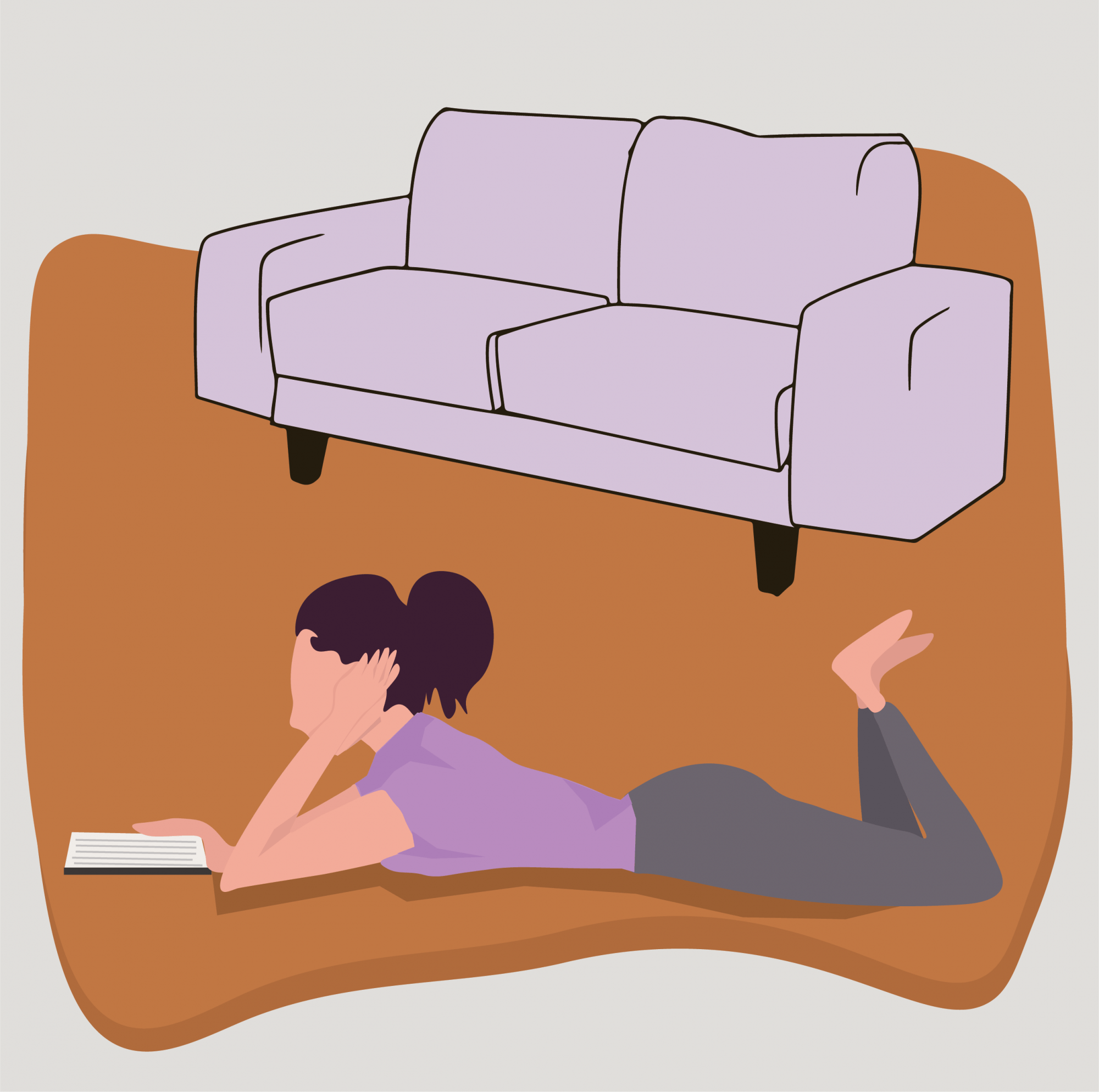 A characteristic of sitting on the floor that has followed since childhood and continues to define a part of me.