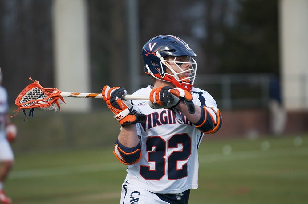 Senior attackman James Pannell scored four goals in order to reach his 100th career point Tuesday night. Pannell was just one of several different Cavaliers who joined in the scoring run against VMI.